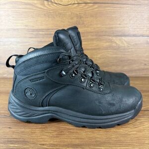 Timberland Boots Men’s Flume Waterproof Hiking Work Boots Leather Size 9 Black
